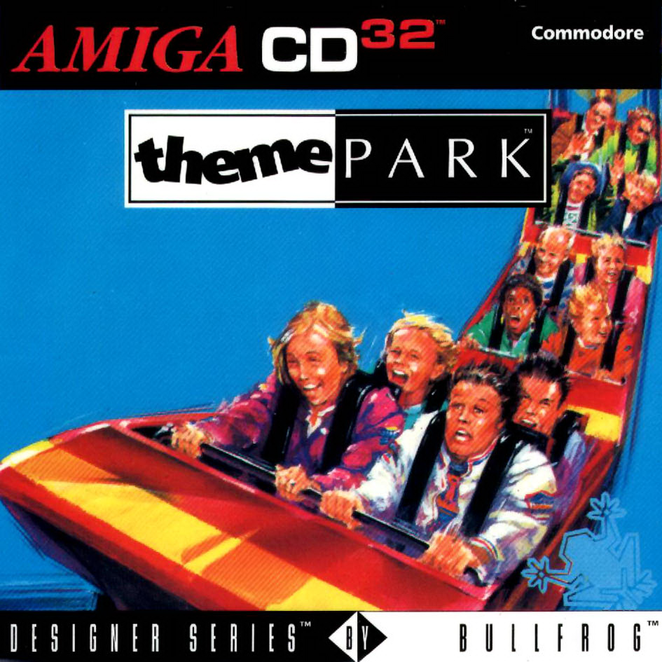 Theme Park box art for Amiga CD32